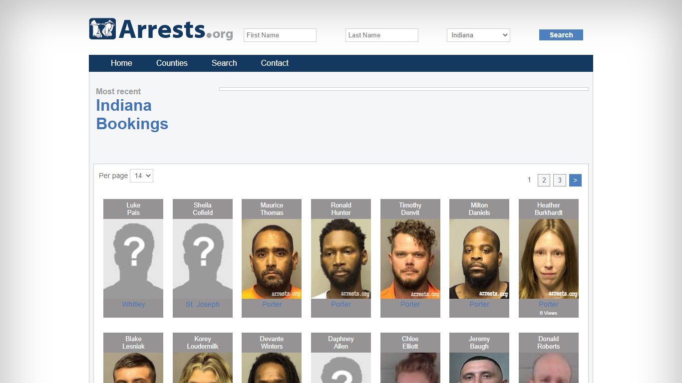 Indiana Arrests and Inmate Search